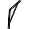 Ekena Millwork Traditional Steel Bracket, Powder Coated Black 2"W x 18"D x 18"H BKTM02X18X18TRPBL - alternate 1